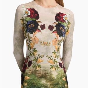 Alice + Olivia Multicolor Floral Maxi Dress